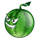 Зеленые смайлы Смайлик-арбуз вампирчик аватар