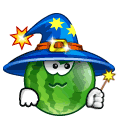 Зеленые смайлы Смайлик-арбуз чародей аватар
