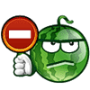Зеленые смайлы Знак- запрещает проезд аватар