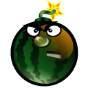 Зеленые смайлы Смайлик-арбуз бомба аватар