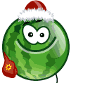Зеленые смайлы Смайлик-арбуз с хлопушкой аватар