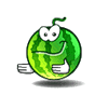 Зеленые смайлы Арбуз - рак аватар