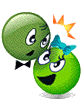 Зеленые смайлы Смайлики ссорятся аватар