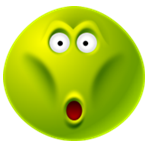 Зеленые смайлы Обалдевший зеленый смайл аватар