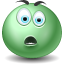Зеленые смайлы Удивлен, surprised аватар