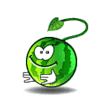 Зеленые смайлы Арбуз - скорпион аватар