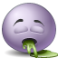 Зеленые смайлы Заболел, vomited аватар