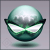 Зеленые смайлы Зелёный шарик в очках аватар