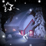 Зима Зимний домик под снегом аватар