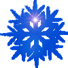 Зима Снежинка синяя аватар