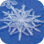 Зима Снежинка на голубом фоне аватар