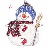 Зима Улыбчивый снеговик аватар