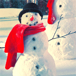 Зима Снеговик - руки веточки аватар