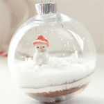 Зима Снеговик в шарике аватар