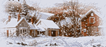 Зима Деревушка в снегу аватар