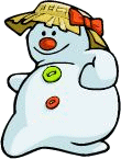Зима Снеговик весело танцует аватар