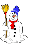 Зима Снеговик приветствует, поднимая шляпу аватар