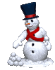 Зима Снеговик и снежнве шарики аватар