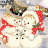Зима Снеговики влюблены аватар