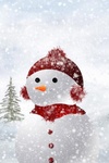 Зима Снеговик под снегом аватар