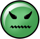 Злость Разозлился зеленый смайл аватар