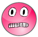 Злость Растерянный и злой розовый смайл аватар