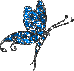 Блестящие картинки Бабочка синяя аватар