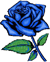 Блестящие картинки Роза синяя аватар