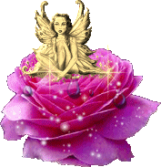 Блестящие картинки Эльфочка на розе аватар