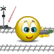 Игрушки, игры, отдых, путешествия Смайлик играет в железную дорогу аватар