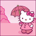 Китти Hello kitty с зонтиком аватар