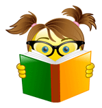 Книги, библиотека Девочка удивляется при чтении книги аватар