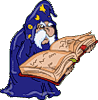 Книги, библиотека Старый волшебник с книгой аватар