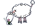 Домашние животные козы, овцы, коровы, свиньи Овечка с травкой аватар