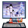 Компьютер, телевизор, телефон, фото На мониторе зима аватар