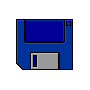 Компьютер, телевизор, телефон, фото Синяя дискета аватар