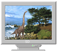 Компьютер, телевизор, телефон, фото Динозавр на мониторе аватар
