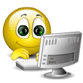 Компьютер, телевизор, телефон, фото Смайлик с компьютером аватар