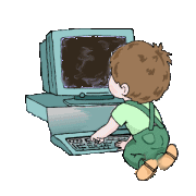 Компьютер, телевизор, телефон, фото Ребенок осваивает компютер аватар