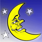 Космос, звезды, луна и месяц Месяц улыбчивый аватар