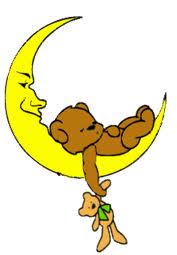 Космос, звезды, луна и месяц Медвежонок уснул на месяце аватар