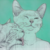 Кошки и котята Кошка облизывает другую кошку аватар