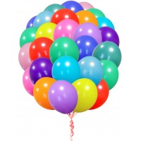 Букет разноцветных воздушных шаров