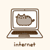 Кошки и котята Кот в ноутбуке (internet) аватар