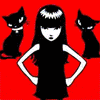 Кошки и котята Девочки и черные кошки аватар