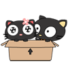 Кошки и котята Кавайные котята в коробочке аватар