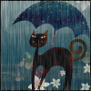 Кошки и котята Кошка под зонтом аватар