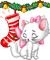 Кошки и котята Белая киска в ожидании новогодних подарков аватар