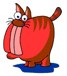 Кошки и котята Красный жирный кот аватар