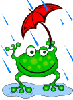 Крокодилы, лягушки, змеи, черепахи Лягушка под красным зонтиком аватар